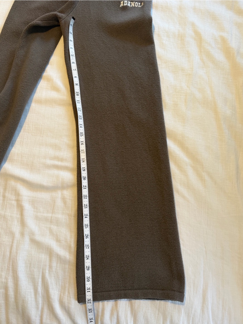 Adanola Varsity Knit Straight Leg Sweatpants Dark Cocoa Brown Size Small (tall) - Picture 9 of 13